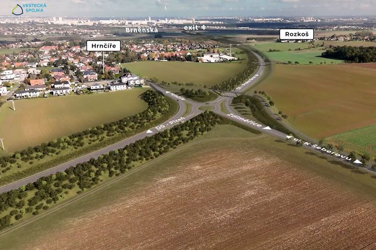 Nápor na silnicích na jihu Prahy má zmenšit Vestecká spojka. Spojí Pražský okruh a D1 