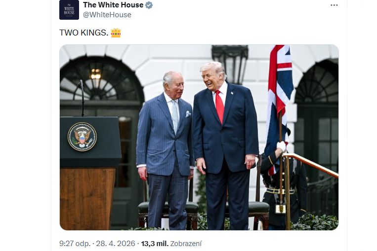 Bílý dům nazval Trumpa s Karlem III. dvěma králi