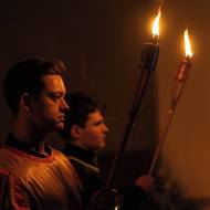 Závěr průvodu v kostele svatého Václava