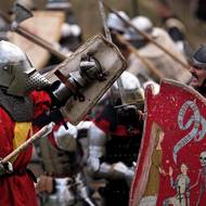 Rekonstrukce historických bitev u Libušína.