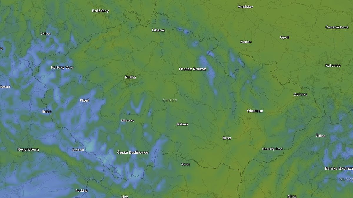 Na jihu Čech naměřili −11 °C