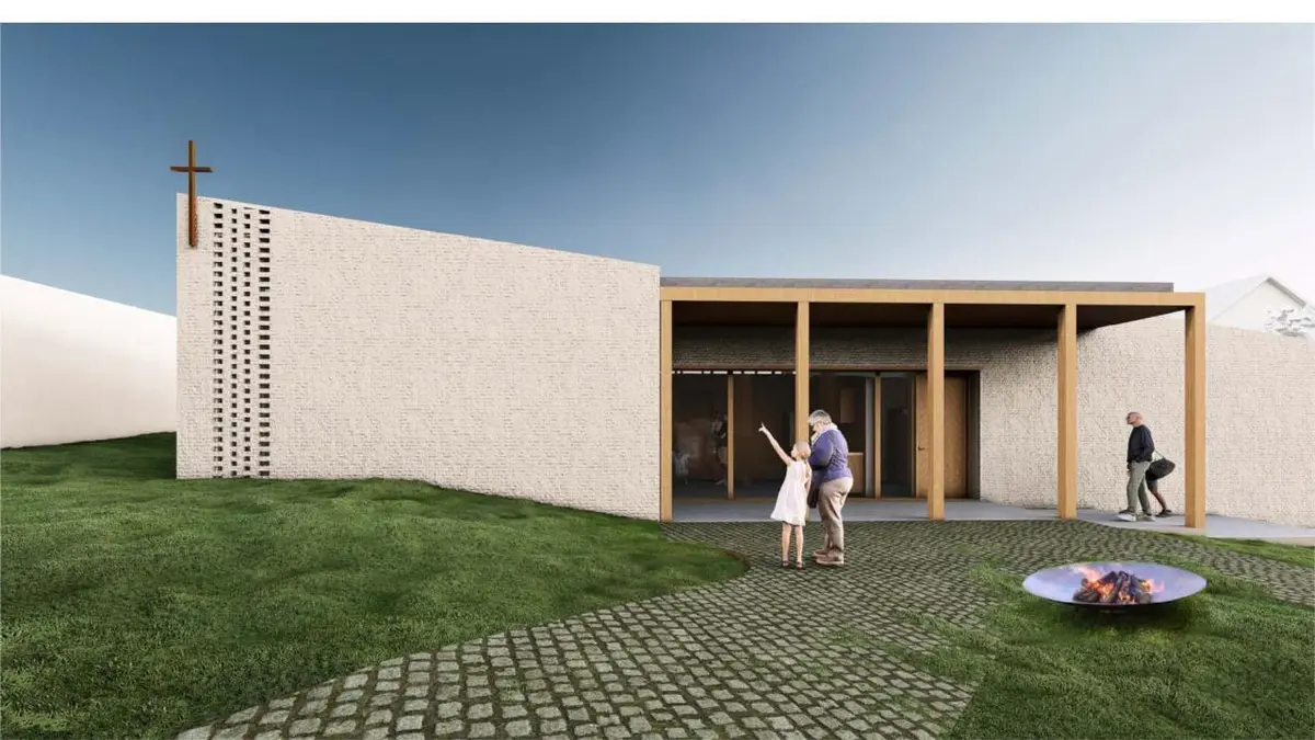 Farní zahradu by měla v Chodově na Sokolovsku oživit moderní kaple