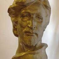 Busta Karla Hynka Máchy od M. Knoblocha, umístěná v Památníku KHM v Doksech