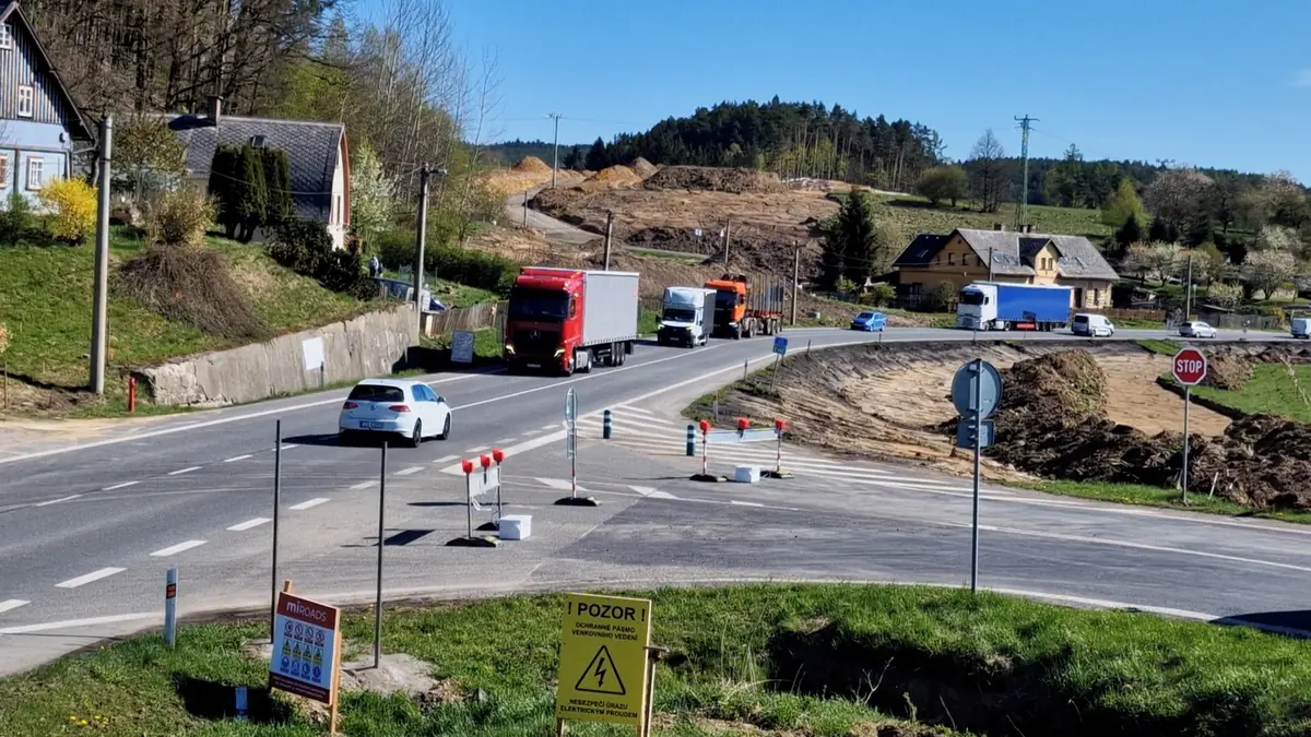 Lvová na Liberecku se po letech zbaví husté dopravy v obci, auta odvede nový obchvat