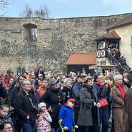 V kulisách hradu Lipý znovu ukřižovali Krista