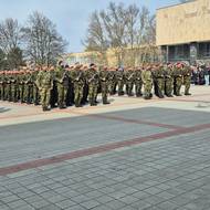 Slavnostní vojenská přísaha nováčků ve Vyškově