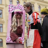 Někteří z odpůrců Pochodu pro život dokonce přišli v kostýmech