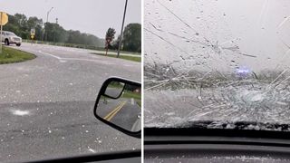 Obří kroupy ničily majetek ve Springfieldu