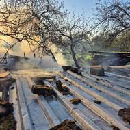 Požár v Osíčku na Kroměřížsku