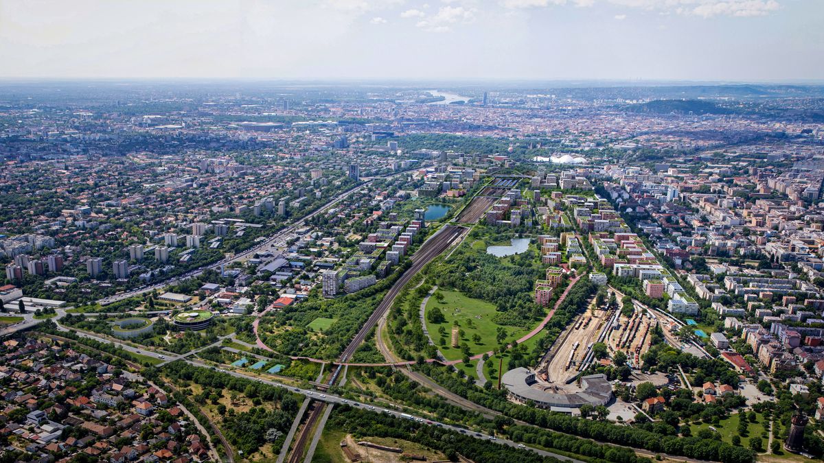 Čeští architekti zaujali v Budapešti. Revitalizace brownfieldu propojuje zástavbu se zelení i jezery