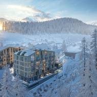 Resort roste v Peci pod Sněžkou. (vizualizace)