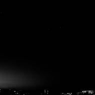 Složený snímek z videozáznamu bolidu EN170426_185359 pořízeného videokamerou ze stanice Evropské bolidové sítě v Opavě