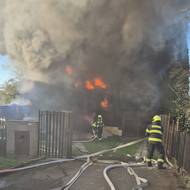 Požár v Osíčku na Kroměřížsku