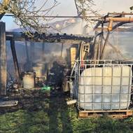 Požár v Osíčku na Kroměřížsku