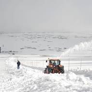 Frézování letos trvalo jen několik hodin, sněhu bylo málo.