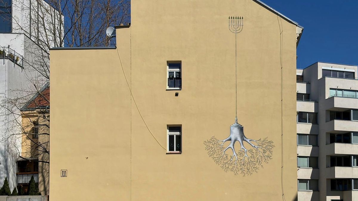 Nástěnná malba brněnského tvůrce připomíná nacisty zničenou Velkou synagogu