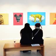 V interiéru galerie je možné díla vnímat v klidu a pohodlně.