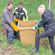 Do akce se zapojili zvířecí záchranáři i místní 
