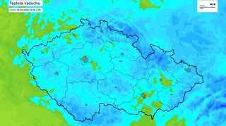 Mrzlo ve většině Česka, v mrazových kotlinách bylo pod minus 10 °C