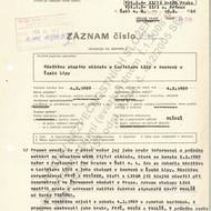 Dokument StB z roku 1989. Dokazuje, jak StB sledovala na chalupě u Ladislava Lise veškeré dění, včetně návštěvy kolektivu mladých lidí.