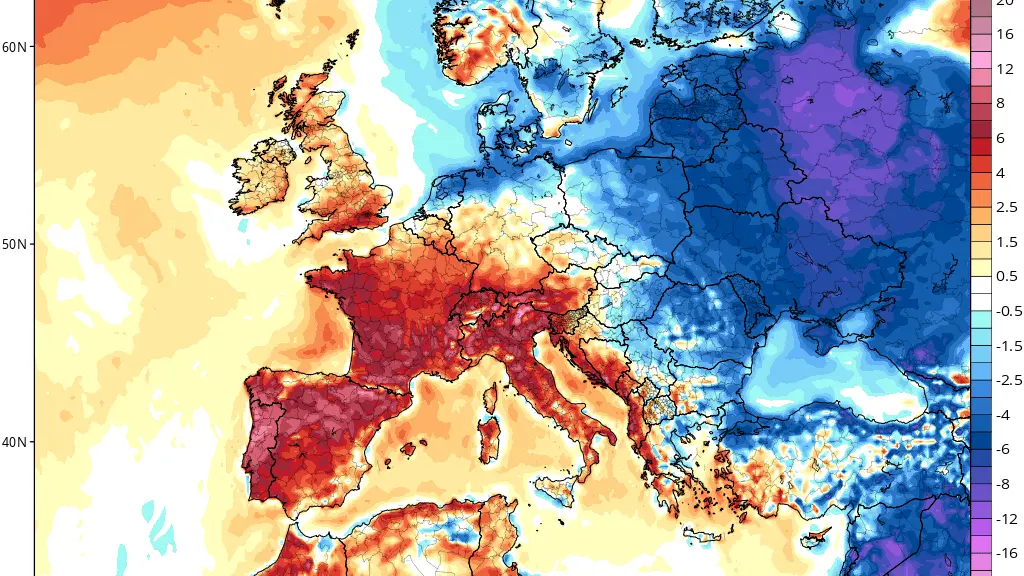 Zima na východě, teplo na západě. Evropu rozdělí propad arktického vzduchu