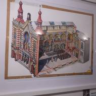 Řez Jubilejní synagogou v Jeruzalémské ulici