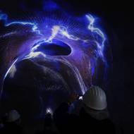 Jakub Nosek proměnil jednu ze vyhloubených jeskyní v nevšední planetárium