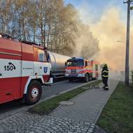 Požár v Osíčku na Kroměřížsku