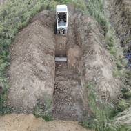 Začalo to vyhloubením zářezu.