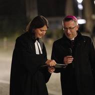 O průvodní slova se postarali evangelická farářka Ewa Jelinek a ostravsko-opavský biskup Martin David. 