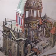 Na výstavě jsou k vidění i řezy známými budovami.