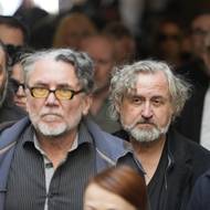 Jan Hřebejk na pohřbu Jana Potměšila