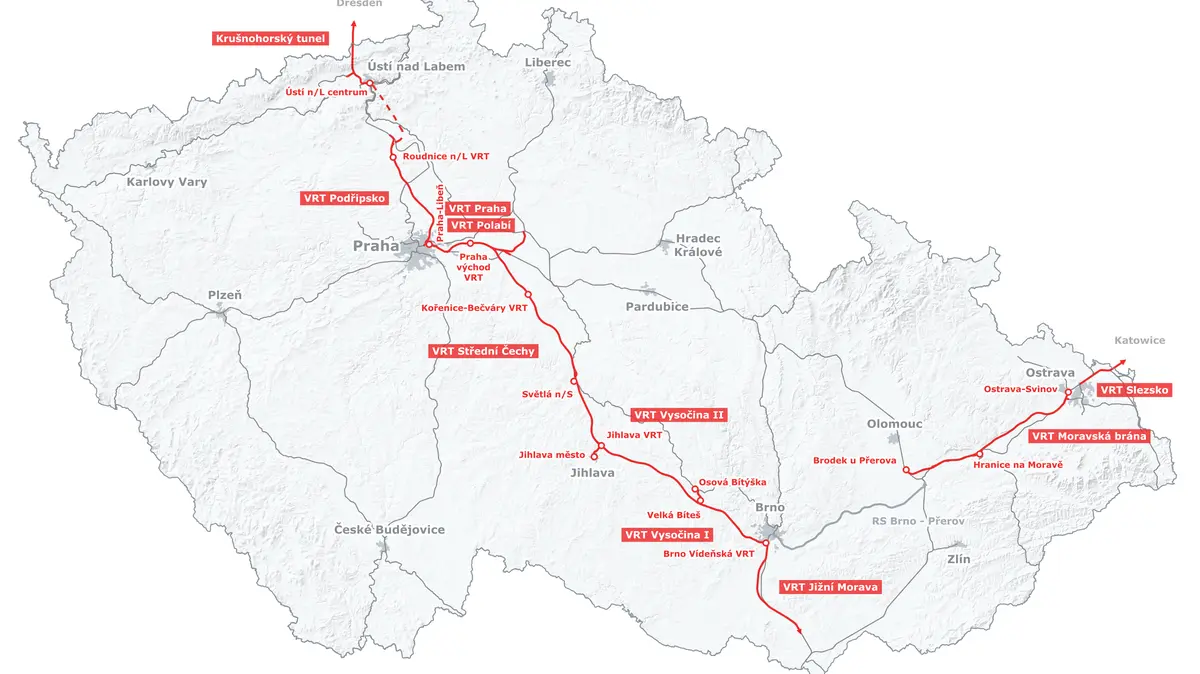 NKÚ: Na výstavbu vysokorychlostních železnic není Česko připraveno