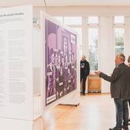 Ukázka instalace komiksové expozice