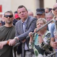 Poslanec Jindřich Rajchl s herečkou Jaroslavou Obermajerovou