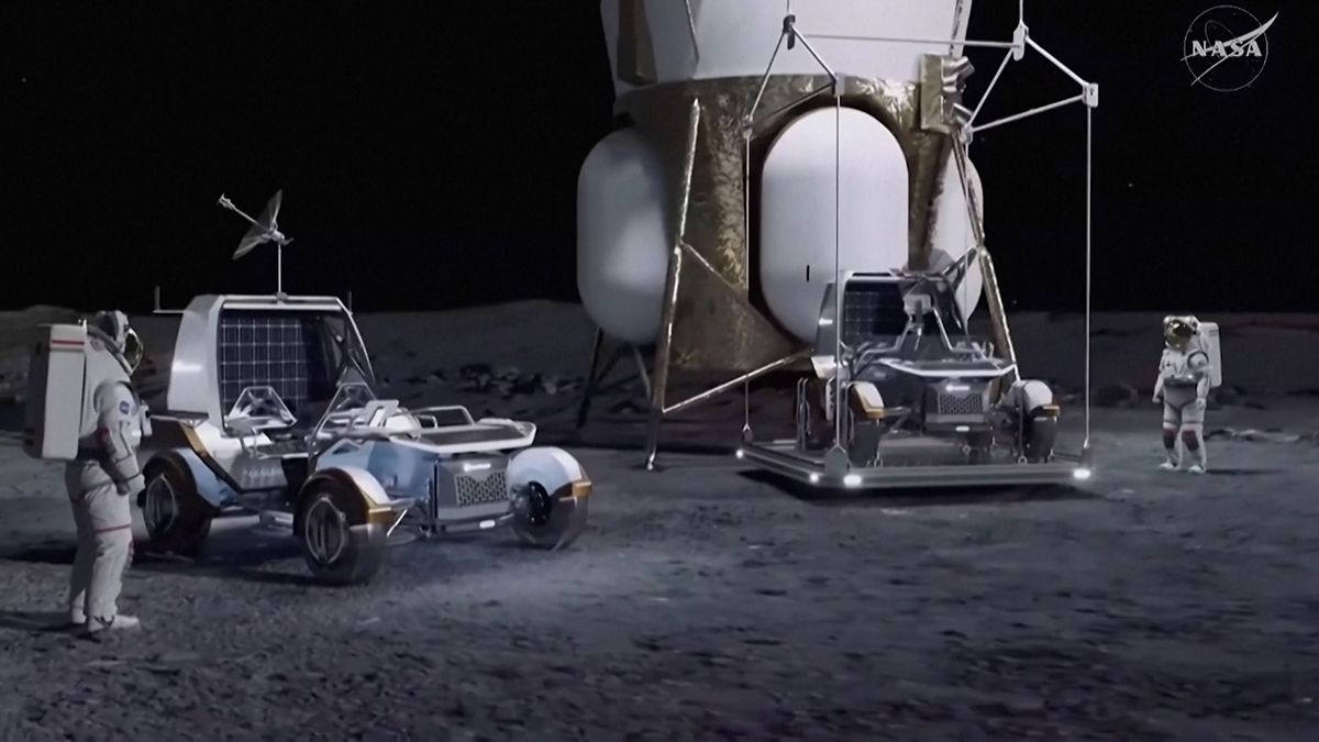 NASA představuje plány na lunární základnu