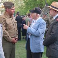 Americký veterán Joseph Thurmond v kempu US Army v plzeňských Křižíkových sadech