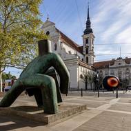 Singulóna na Moravském náměstí v centru Brna