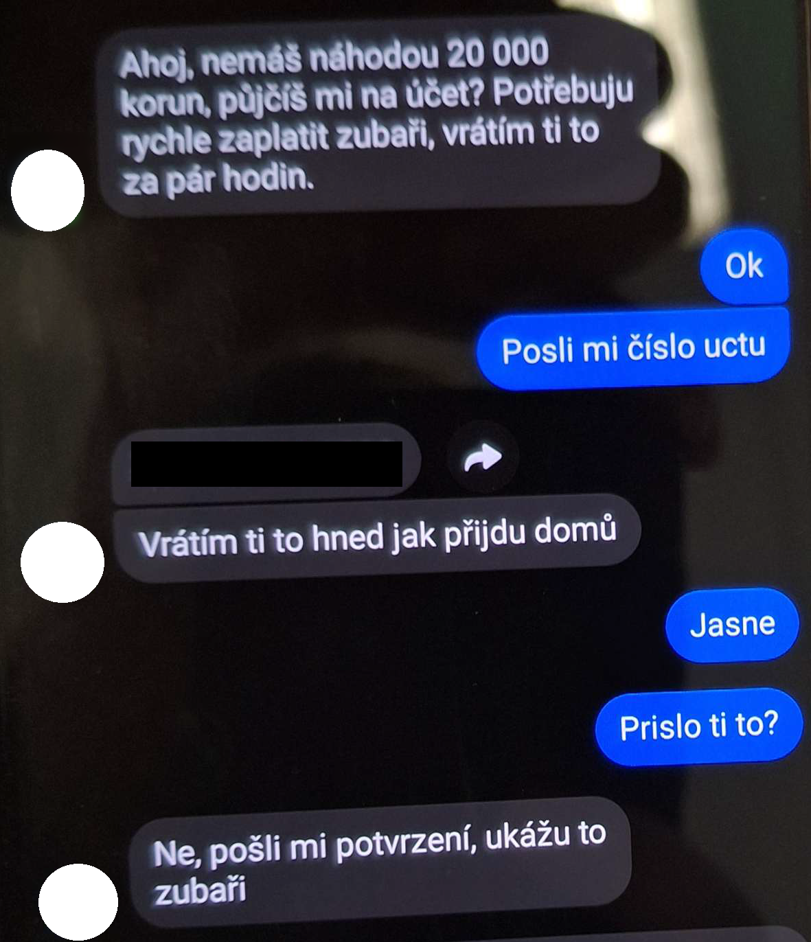 Potřebuju rychle zaplatit zubaři. Dvě ženy z Olomouce naletěly falešným kamarádkám