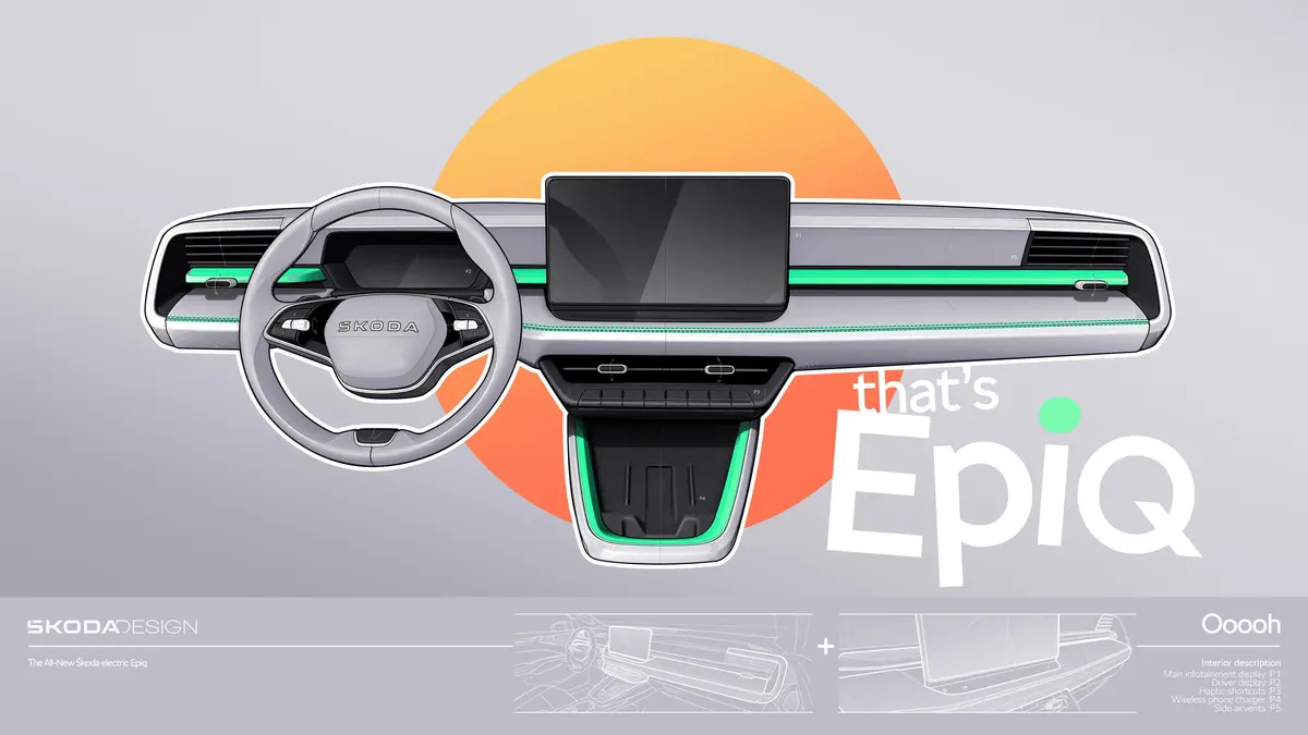 Nejmenší elektrická škodovka odkrývá kabinu. Ctí minimalismus, ale nechybí tlačítka