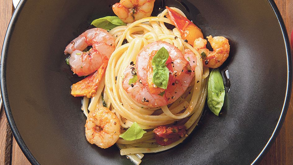Recept na rychlou večeři: linguine s krevetami