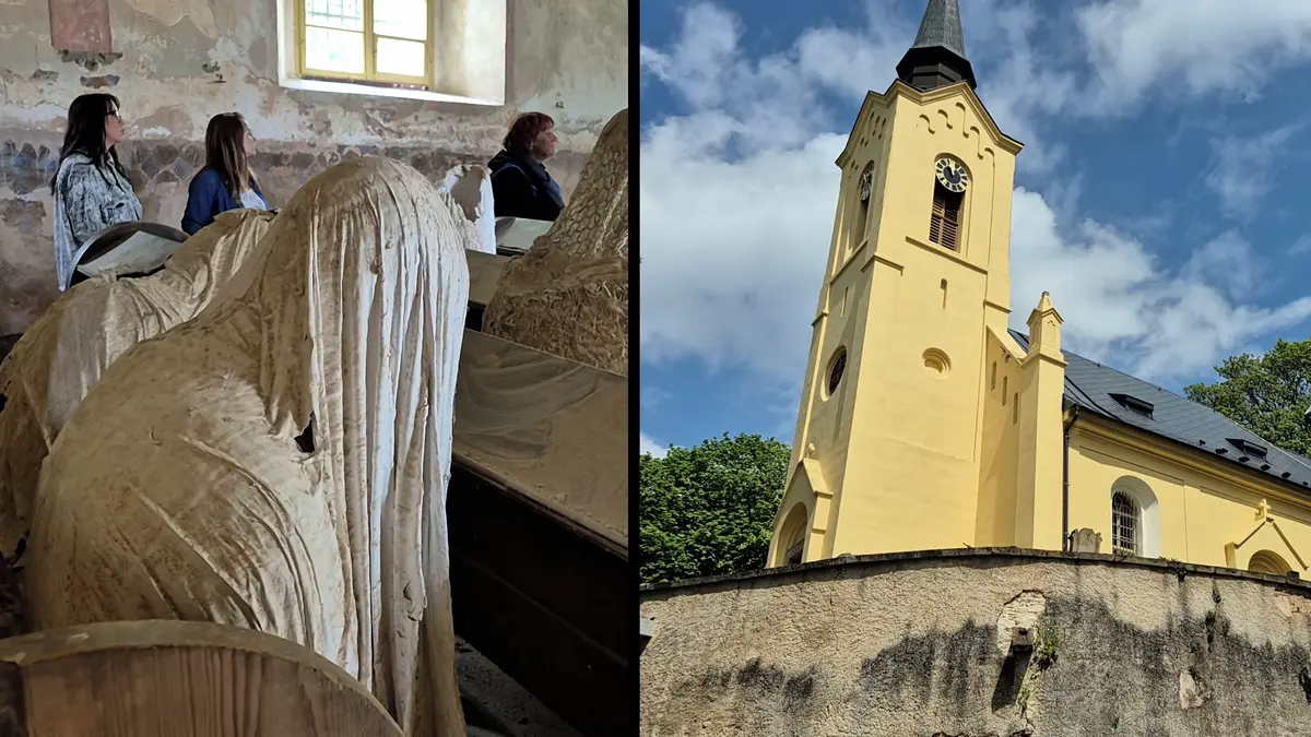 Kostel duchů na Plzeňsku dál děsí i přitahuje turisty. Tahákem jsou noční prohlídky
