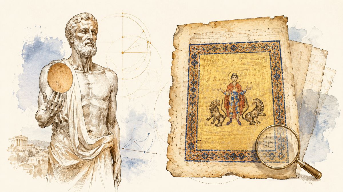 Poklad ukrytý pod modlitbami. Ve Francii objevili ztracený list z Archimédova palimpsestu