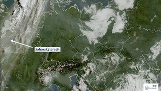 První tropický den letošního roku může zhatit saharský prach