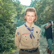 Anita Krausová jako skautská vedoucí.