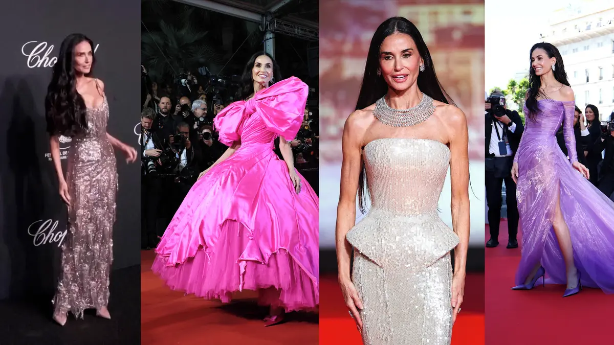 Demi Moore ovládla Cannes: Na filmovém festivalu zářila v Barbie šatech a šokovala změnou účesu