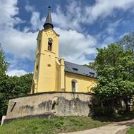 Kostel svatého Jiří v Lukové na severním Plzeňsku.