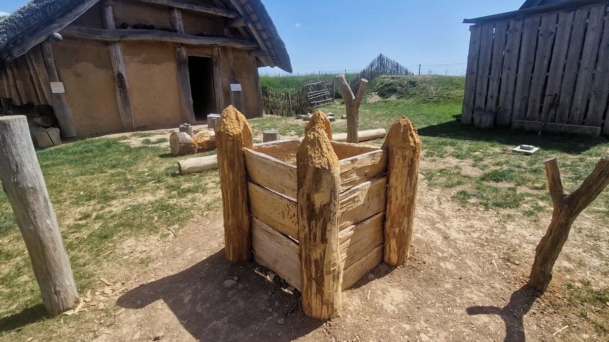 V archeoparku Všestary postavili studnu podle více než 7000 let starého originálu