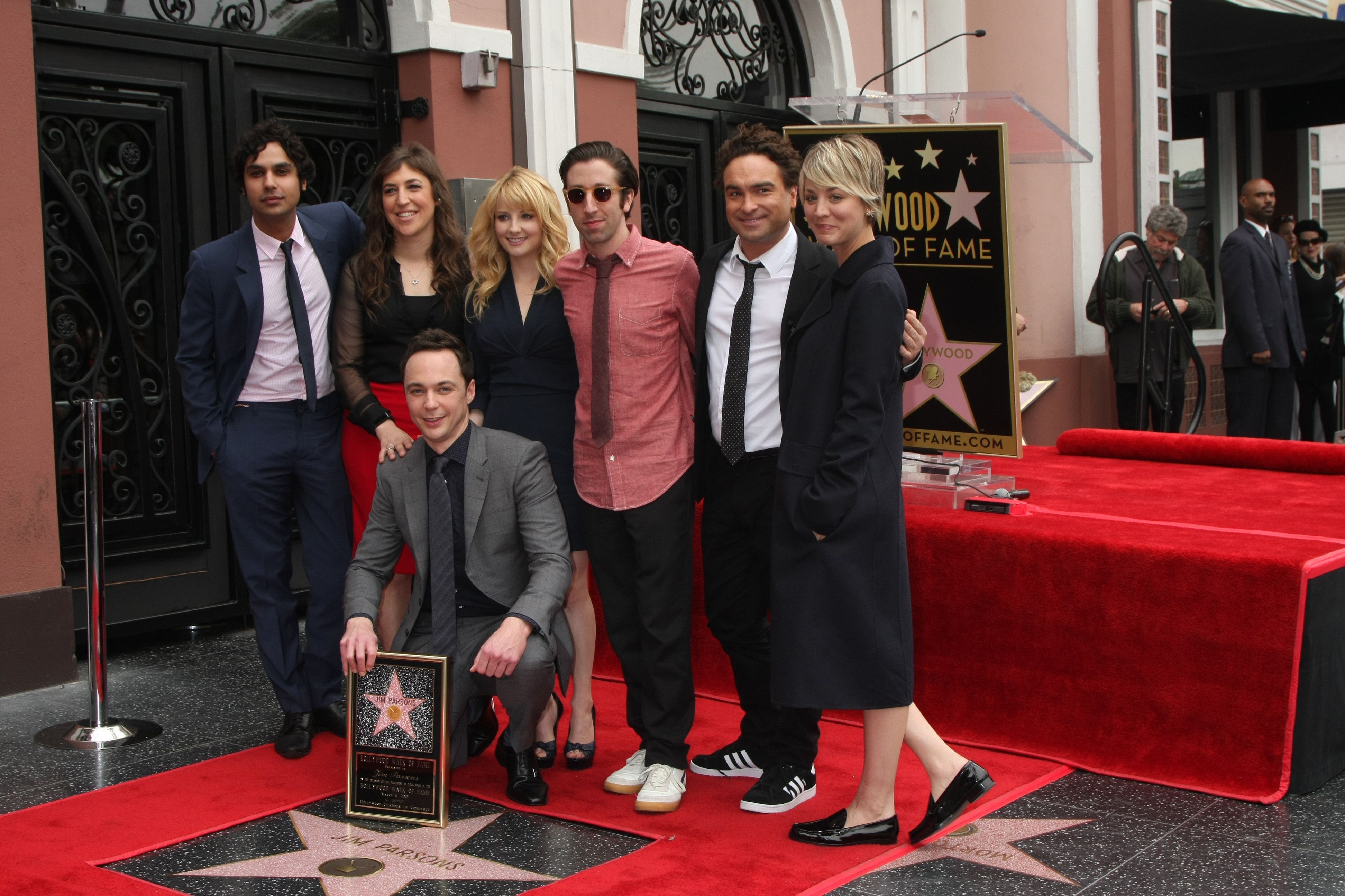 Odhalení hvězdy herce Jima Parsonse na Hollywoodském chodníku slávy