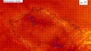 První den vlny veder. Teploty se vyšplhaly k 32 °C